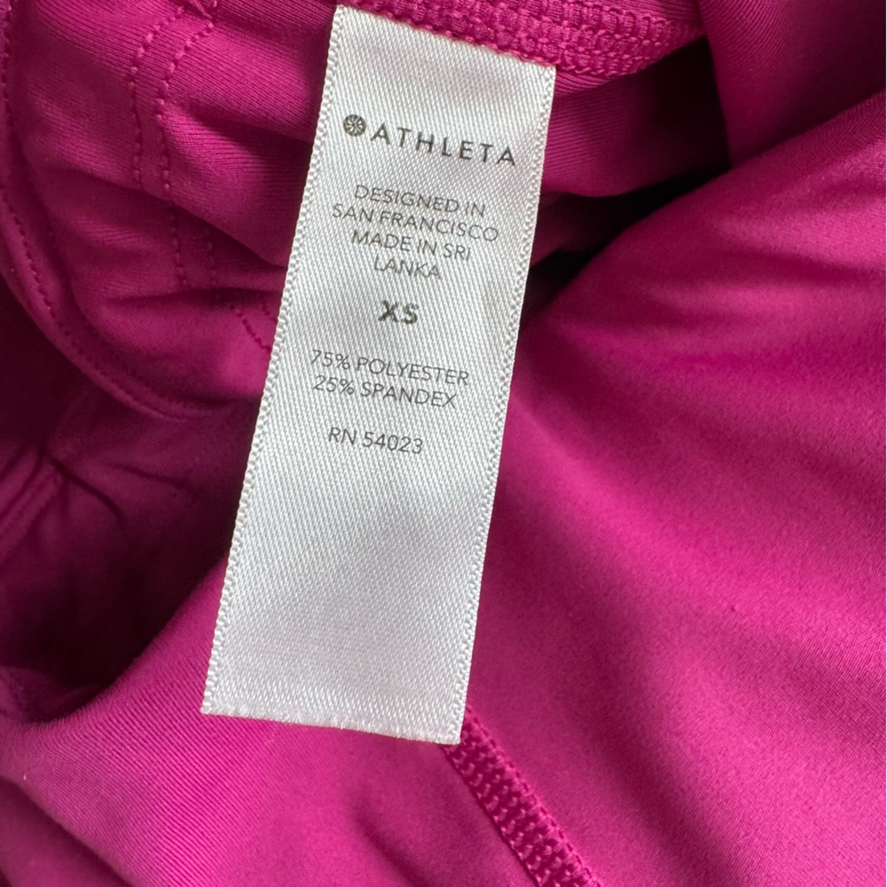 Athleta Women's Magenta Pink Ulitimate Stash Pocket 7" Biker Spandex Shorts XS - Picture 6 of 8